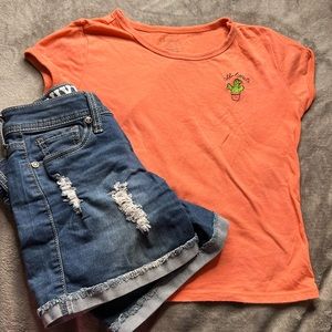 Orange Crop Top